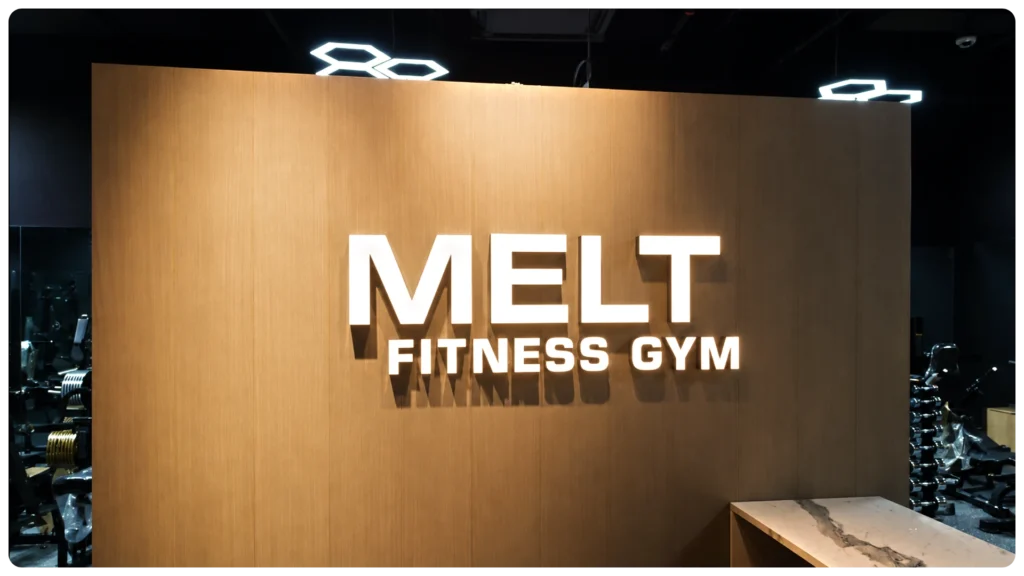 Acrylic and LED signage installation in Al Quoz, Dubai