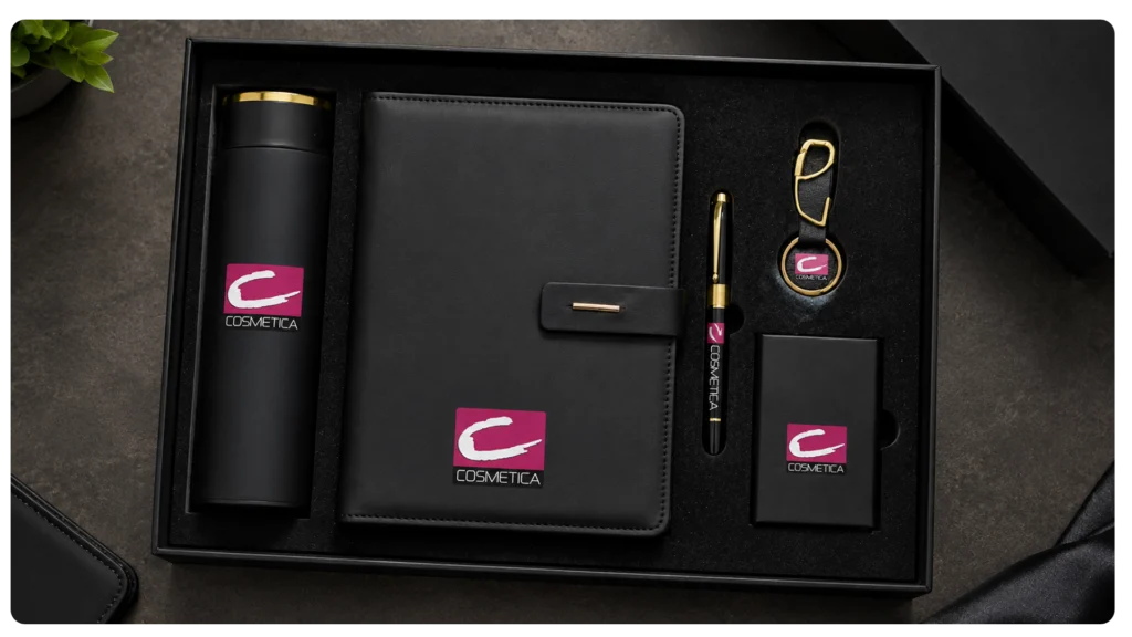 Keychain, Pen & Notebook Printing-Cosmetica